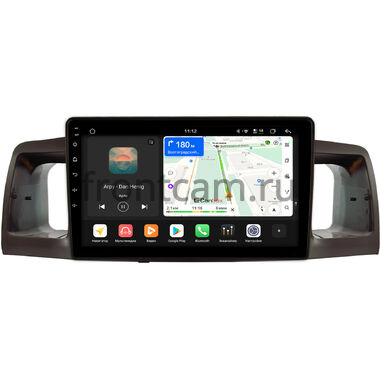 Toyota Allex, Corolla (E120) 2000-2007 (коричневая) Canbox H-Line 5196-9074 на Android 14 (4G-SIM, 6/128, DSP, QLed)