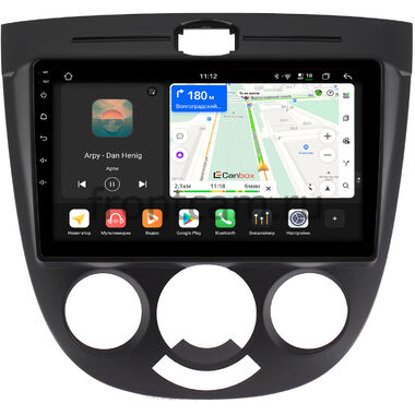 Chevrolet Lacetti 2004-2013 (тип 2, черная) Хэтчбек Canbox H-Line 4792-9137 на Android 14 (4G-SIM, 4/64, DSP, QLed)