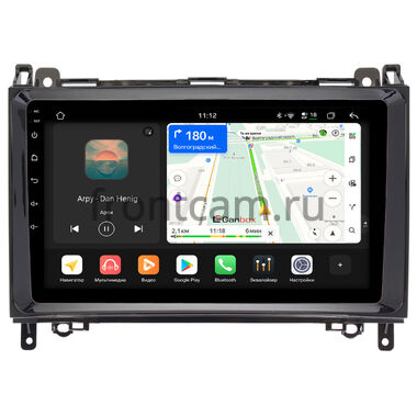 Mercedes A-klasse (W169), B-klasse (W245), Vito 2 (W639), Vito 3 (W447), Viano (W639) 2006-2018 (глянцевая) Canbox H-Line 5196-9148 на Android 14 (4G-SIM, 6/128, DSP, QLed)