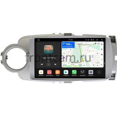 Toyota Vitz 3 (XP130), Yaris 3 2010-2017 (правый и левый руль, серая) Canbox H-Line 4792-9245 на Android 14 (4G-SIM, 4/64, DSP, QLed)