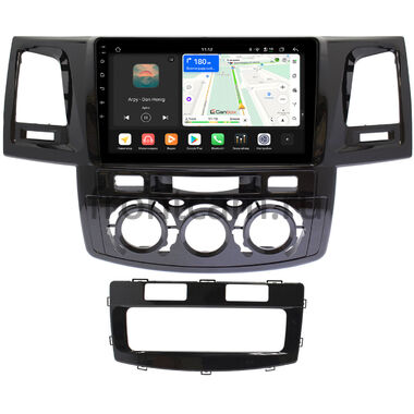 Toyota Fortuner, Hilux 7 2004-2015 (с кондиционером или климат-контролем) Canbox H-Line 5197-9414 на Android 14 (4G-SIM, 8/128, DSP, QLed)