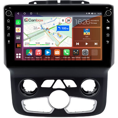 Dodge RAM 4 (DS, DJ) 2013-2023 (с климат-контролем) Canbox H-Line 7802-9-0021 на Android 10 (4G-SIM, 4/32, DSP, IPS) С крутилками