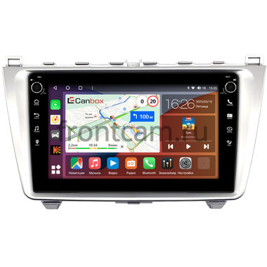 Mazda 6 (GH) 2007-2013 (серебро) Canbox H-Line 7802-9-0233 на Android 10 (4G-SIM, 4/32, DSP, IPS) С крутилками