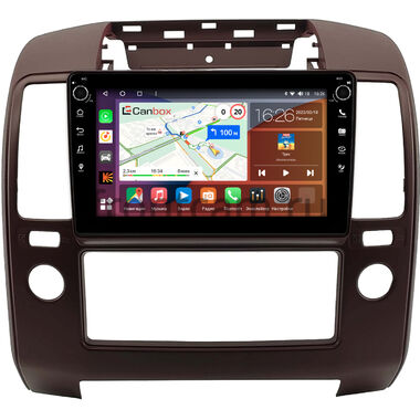 Nissan Navara 3 (D40), Pathfinder 3 2004-2014 (цвет марун) Canbox H-Line 7802-9-0900 на Android 10 (4G-SIM, 4/32, DSP, IPS) С крутилками