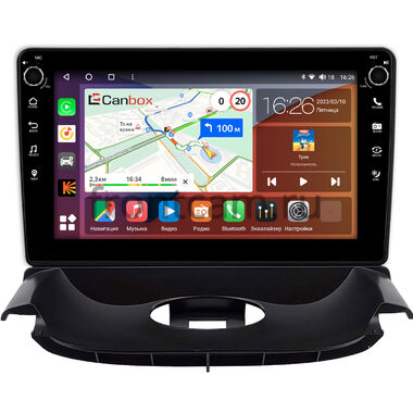 Peugeot 206 1998-2012 (черная, Тип 2) Canbox H-Line 7803-9-0300 Android 10 (4G-SIM, 4/64, DSP, IPS) С крутилками