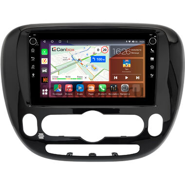 Kia Soul 2 2013-2019 (глянцевая, с климат-контролем, Тип 2) Canbox H-Line 7803-9-0662 на Android 10 (4G-SIM, 4/64, DSP, IPS) С крутилками