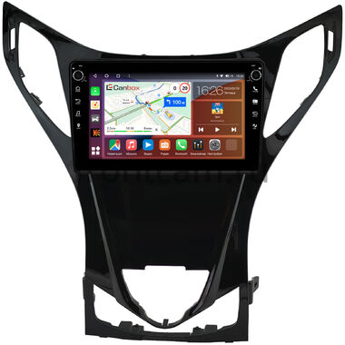 Hyundai Grandeur 5, Azera 2 2011-2016 (глянцевая) Canbox H-Line 7803-9-0837 на Android 10 (4G-SIM, 4/64, DSP, IPS) С крутилками