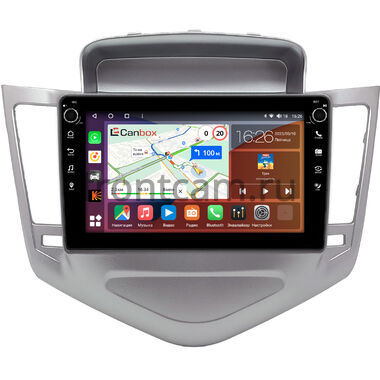 Chevrolet Cruze (2008-2012) (серебро) Canbox H-Line 7803-9-1284 на Android 10 (4G-SIM, 4/64, DSP, IPS) С крутилками