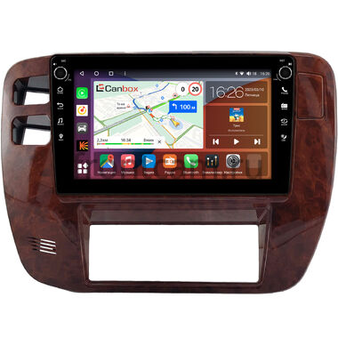 Nissan Patrol (Y61) 1997-2004 (цвет дерево) Canbox H-Line 7804-9-0333 на Android 10 (4G-SIM, 6/128, DSP, IPS) С крутилками