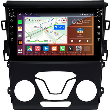 Ford Mondeo 5 2014-2022, Fusion 2 (North America) 2012-2016 (для авто с маленьким экраном) Canbox H-Line 7804-9-096 на Android 10 (4G-SIM, 6/128, DSP, IPS) С крутилками