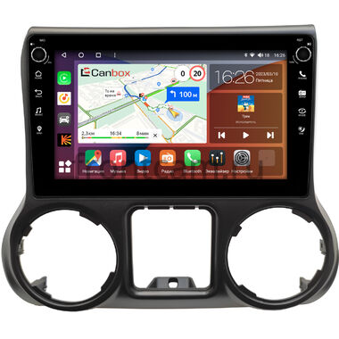 Jeep Wrangler 3 (JK) 2014-2018 Canbox H-Line 7806-10-0010 на Android 10 (4G-SIM, 4/32, DSP, QLed) С крутилками