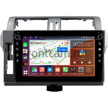Toyota Land Cruiser Prado 150 2013-2017 (Тип 3) Canbox H-Line 7806-10-0615 на Android 10 (4G-SIM, 4/32, DSP, QLed) С крутилками