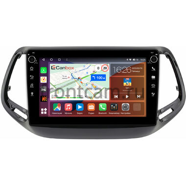 Jeep Compass 2 (2017-2024) Canbox H-Line 7806-10-3500 на Android 10 (4G-SIM, 4/32, DSP, QLed) С крутилками