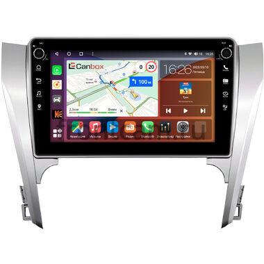 Toyota Camry XV50 2011-2014 Canbox H-Line 7806-1003 на Android 10 (4G-SIM, 4/32, DSP, QLed) С крутилками (для авто с камерой, JBL)