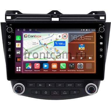 Honda Accord 7 2002-2008 (Тип 2) Canbox H-Line 7807-10-2150 на Android 10 (4G-SIM, 4/64, DSP, QLed) С крутилками