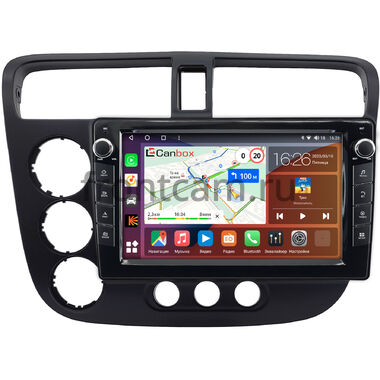 Honda Civic 7 2000-2006 (с климат-контролем, левый руль) Canbox H-Line 7822-9-0174 Android 10 (4G-SIM, 4/32, DSP, IPS) С крутилками