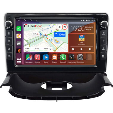 Peugeot 206 1998-2012 (черная, Тип 2) Canbox H-Line 7822-9-0300 Android 10 (4G-SIM, 4/32, DSP, IPS) С крутилками