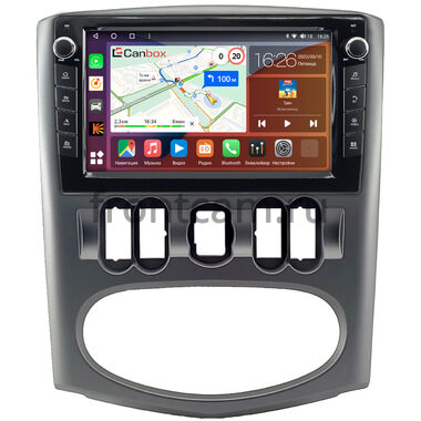 Renault Logan 2009-2015 (серая, Тип 1) Canbox H-Line 7822-9-0740 на Android 10 (4G-SIM, 4/32, DSP, IPS) С крутилками