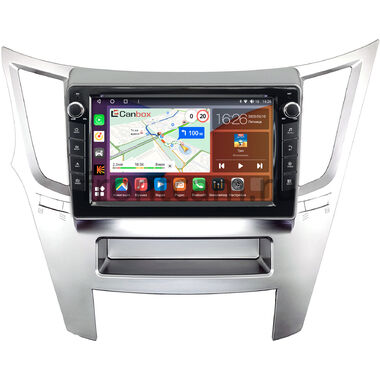 Subaru Legacy 5, Outback 4 2009-2014 (серебро, левый руль) Canbox H-Line 7822-9-0870 на Android 10 (4G-SIM, 4/32, DSP, IPS) С крутилками