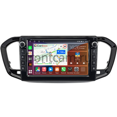 Lada Vesta (NG), Aura 2024-2025 (черный глянец) Canbox H-Line 7822-9-1924 на Android 10 (4G-SIM, 4/32, DSP, IPS) С крутилками