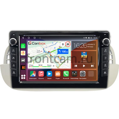 Fiat 500 2 2007-2015 Canbox H-Line 7822-9-2805 на Android 10 (4G-SIM, 4/32, DSP, IPS) С крутилками