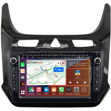 Chevrolet Cobalt 2 (2011-2024) (черный глянец) Canbox H-Line 7822-9-408 на Android 10 (4G-SIM, 4/32, DSP, IPS) С крутилками