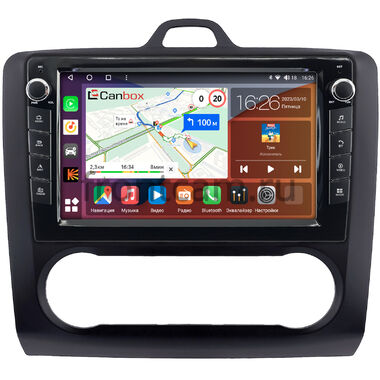 Ford Focus 2 2005-2011 (с климат-контролем) Canbox H-Line 7823-9-0127 Android 10 (4G-SIM, 4/64, DSP, IPS) С крутилками