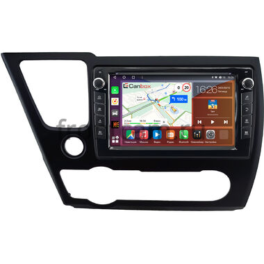Honda Civic 9 4D 2013-2017 (матовая, левый руль, седан) Canbox H-Line 7823-9-0831 на Android 10 (4G-SIM, 4/64, DSP, IPS) С крутилками