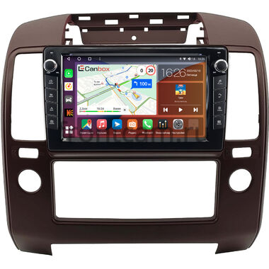 Nissan Navara 3 (D40), Pathfinder 3 2004-2014 (цвет марун) Canbox H-Line 7823-9-0900 на Android 10 (4G-SIM, 4/64, DSP, IPS) С крутилками