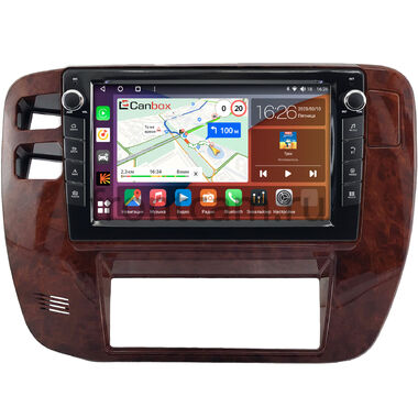 Nissan Patrol (Y61) 1997-2004 (цвет дерево) Canbox H-Line 7824-9-0333 на Android 10 (4G-SIM, 6/128, DSP, IPS) С крутилками