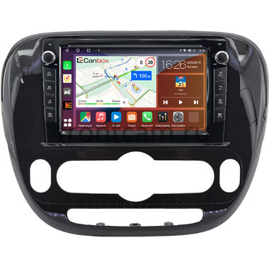 Kia Soul 2 2013-2019 (глянцевая, с климат-контролем) Canbox H-Line 7824-9-0660 на Android 10 (4G-SIM, 6/128, DSP, IPS) С крутилками