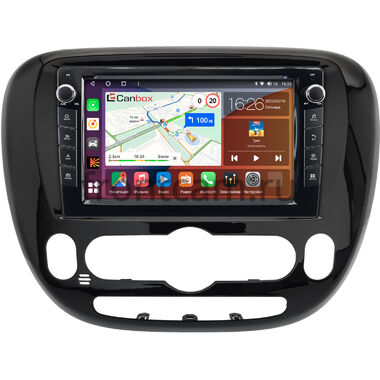 Kia Soul 2 2013-2019 (глянцевая, с климат-контролем, Тип 2) Canbox H-Line 7824-9-0662 на Android 10 (4G-SIM, 6/128, DSP, IPS) С крутилками