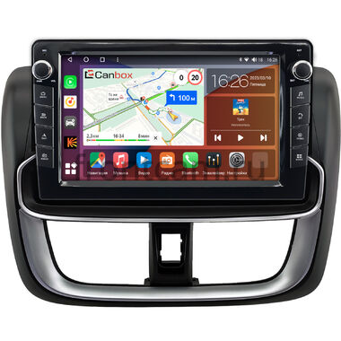 Toyota Vios 3 (2013-2024) Canbox H-Line 7826-10-0432 на Android 10 (4G-SIM, 4/32, DSP, QLed) С крутилками