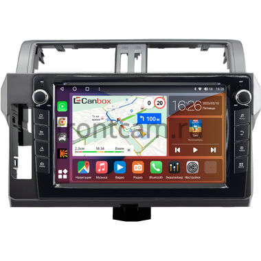 Toyota Land Cruiser Prado 150 2013-2017 (Тип 3) Canbox H-Line 7826-10-0615 на Android 10 (4G-SIM, 4/32, DSP, QLed) С крутилками