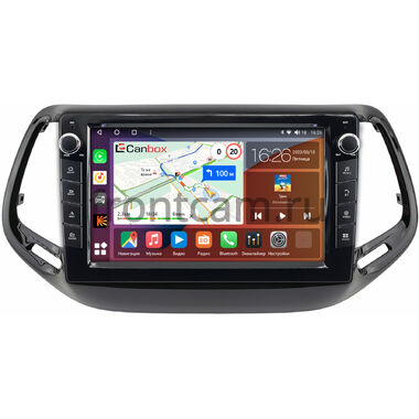 Jeep Compass 2 (2017-2024) Canbox H-Line 7826-10-3500 на Android 10 (4G-SIM, 4/32, DSP, QLed) С крутилками