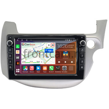 Honda Fit 2 2007-2014 (светло-серая) Canbox H-Line 7826-10-671 на Android 10 (4G-SIM, 4/32, DSP, QLed) С крутилками