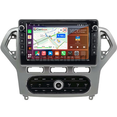 Ford Mondeo 4 2006-2010 (серебро, Тип 2) Canbox H-Line 7828-10-2186 встроенный климат на Android 10 (4G-SIM, 6/128, DSP, QLed) С крутилками