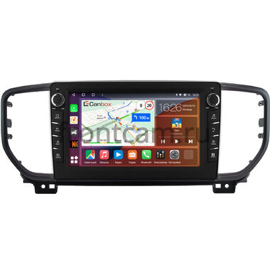 Kia Sportage 4 2018-2022 Canbox H-Line 7832-9-0638 на Android 10 (4G-SIM, 4/32, DSP, IPS) С крутилками (для авто с камерой, черная)