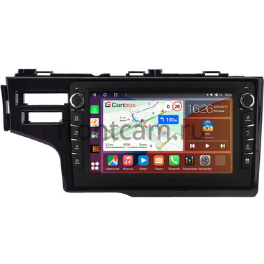 Honda Jazz 3 2014-2020 (глянцевая) Canbox H-Line 7832-9-0651 на Android 10 (4G-SIM, 4/32, DSP, IPS) С крутилками