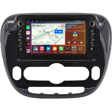 Kia Soul 2 (2013-2019) (глянцевая, с климат-контролем) Canbox H-Line 7832-9-0660 на Android 10 (4G-SIM, 4/32, DSP, IPS) С крутилками