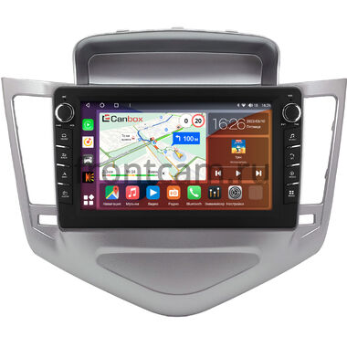 Chevrolet Cruze 2008-2012 (серебро) Canbox H-Line 7832-9-1284 на Android 10 (4G-SIM, 4/32, DSP, IPS) С крутилками