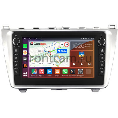 Mazda 6 (GH) (2007-2013) (серебро) Canbox H-Line 7833-9-0233 на Android 10 (4G-SIM, 4/64, DSP, IPS) С крутилками