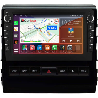 Toyota Land Cruiser 200 2015-2021 (глянцевая) Canbox H-Line 7834-9-0343 на Android 10 (4G-SIM, 6/128, DSP, IPS) С крутилками