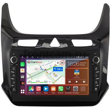 Chevrolet Cobalt 2 (2011-2024) (черный глянец) Canbox H-Line 7834-9-408 на Android 10 (4G-SIM, 6/128, DSP, IPS) С крутилками