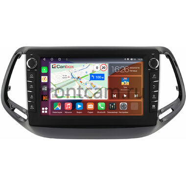 Jeep Compass 2 (2017-2024) Canbox H-Line 7836-10-3500 на Android 10 (4G-SIM, 4/32, DSP, QLed) С крутилками