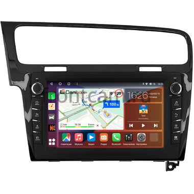 Volkswagen Golf 7 (2012-2020) (глянцевая) Canbox H-Line 7837-10-469 на Android 10 (4G-SIM, 4/64, DSP, QLed) С крутилками