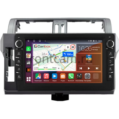 Toyota Land Cruiser Prado 150 2013-2017 (Тип 3) Canbox H-Line 7838-10-0615 на Android 10 (4G-SIM, 6/128, DSP, QLed) С крутилками