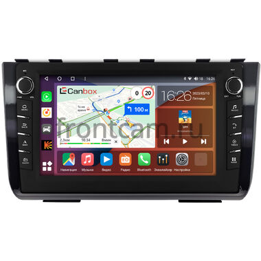 Hyundai Creta 2 2021-2024 (черная, глянцевая) Canbox H-Line 7838-10-2524 на Android 10 (4G-SIM, 6/128, DSP, QLed) С крутилками