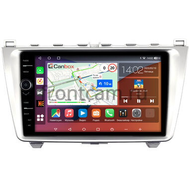 Mazda 6 (GH) (2007-2013) (серебро) Canbox H-Line 7842-9-0233 на Android 10 (4G-SIM, 4/32, DSP, QLed)