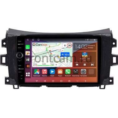 Nissan Navara (Frontier) 4 (D23) 2014-2024 (глянцевая) Canbox H-Line 7842-9-1340 на Android 10 (4G-SIM, 4/32, DSP, QLed)